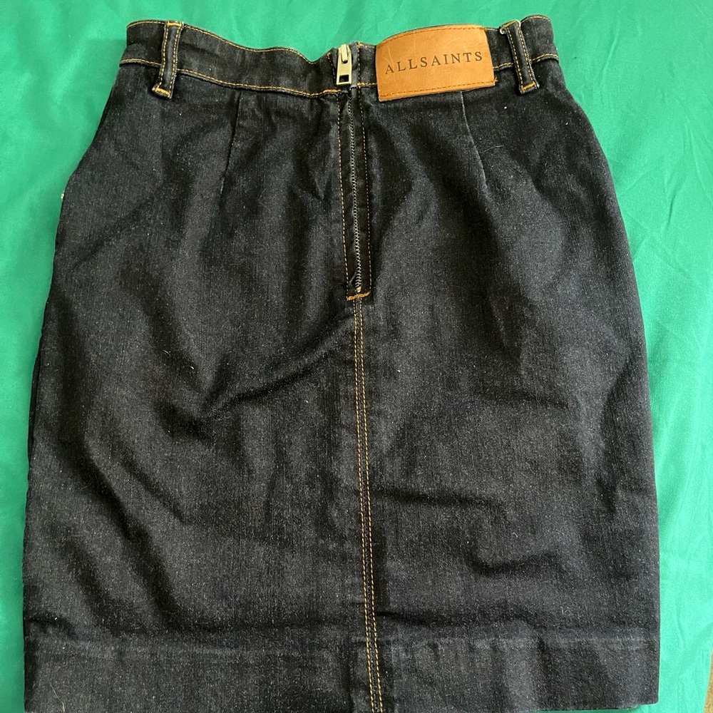 Allsaints denim skirt!